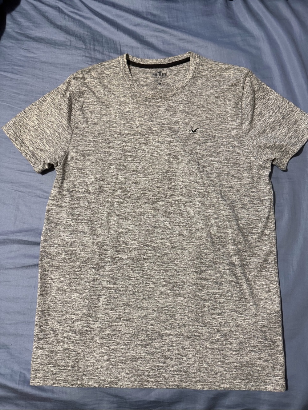 Hollister Men's Heather Gray Short Sleeve Crew Tee
